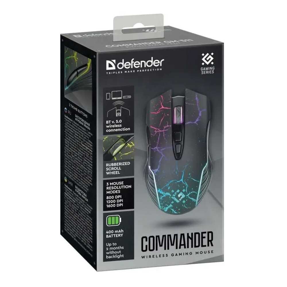 Мышь беспроводная DEFENDER COMMANDER (52557) фотография 2