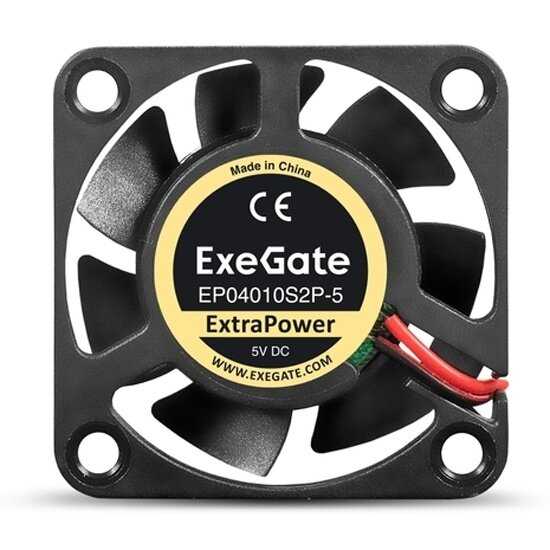 Вентилятор ExeGate ExtraPower EP04010S2P-5 (40x40x10 мм, Sleeve bearing, 2pin, 7500RPM, 35dBA) фотография 6