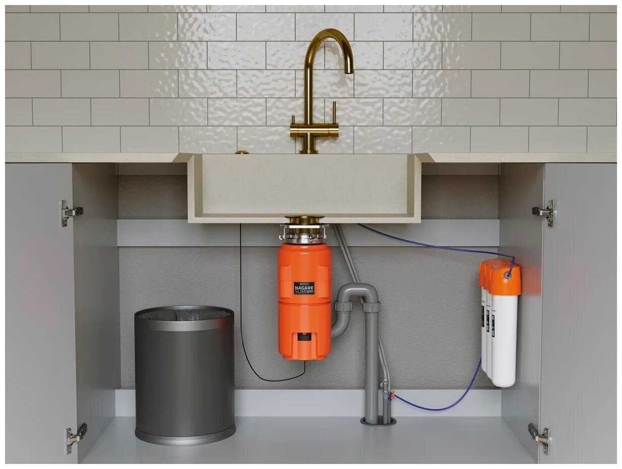 Измельчитель пищевых отходов Omoikiri Nagare Slim 1250 (4995063) фотография 4