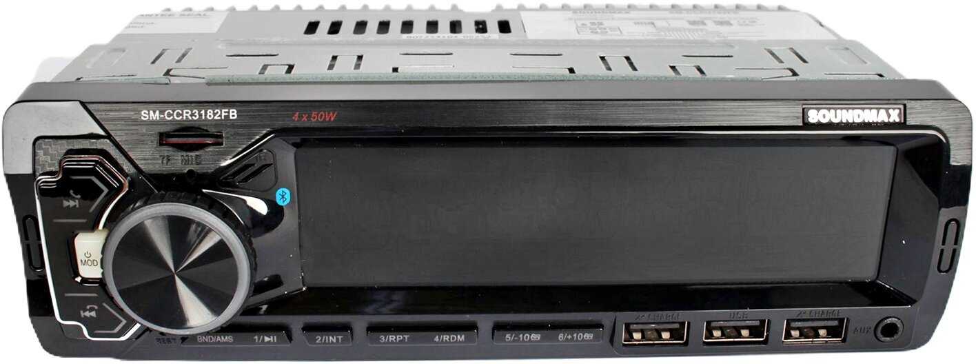 Автомагнитола Soundmax SM-CCR3182FB 1DIN 4x50Вт