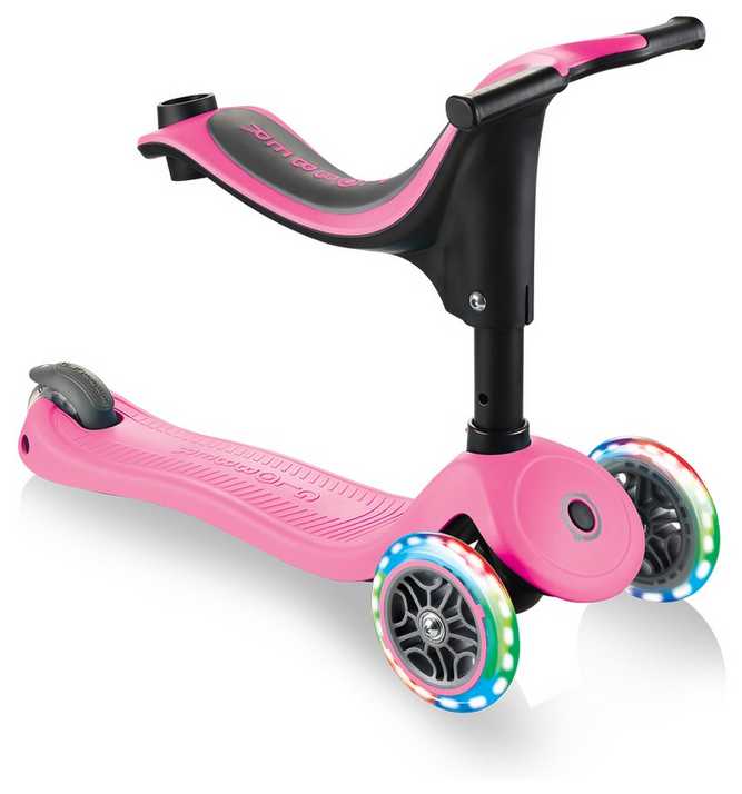 Детский 3-колесный самокат-беговел GLOBBER Go Up Sporty Plus Lights фотография 5