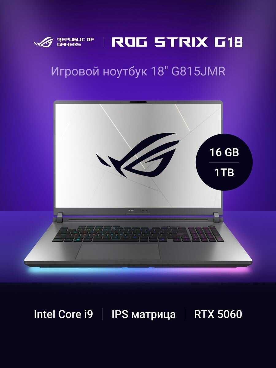 Ноутбук ASUS ROG Strix G18 G815JMR фотография 10