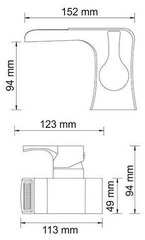 Смеситель для раковины (умывальника) WasserKRAFT Berkel 4869, рычажный фотография 1
