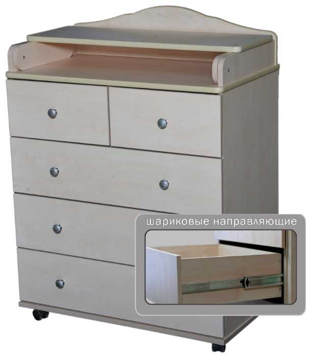 Пеленальный комод Кедр Victoria 805 ЛДСП фотография 13