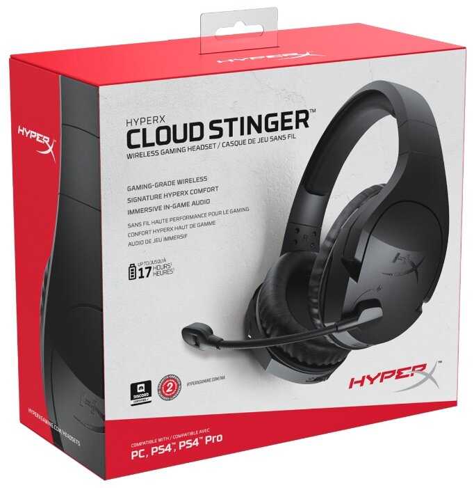 Беспроводная компьютерная гарнитура HyperX Cloud Stinger Wireless PC фотография 9