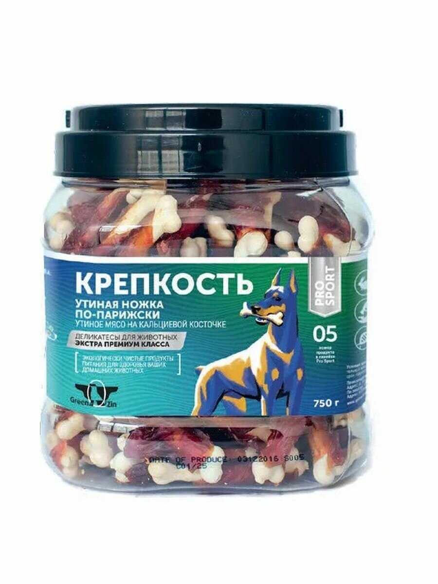 Лакомство для собак Green Qzin КрепКость (утиное мясо на кальциевой косточке) фотография 8