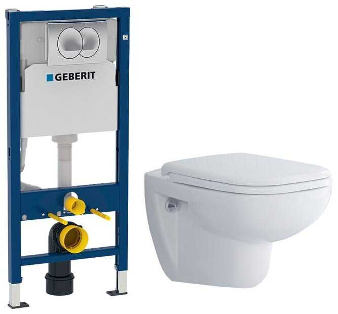 Чаша унитаза подвесная DURAVIT D-Code 257009 микролифт с горизонтальным выпуском фотография 10