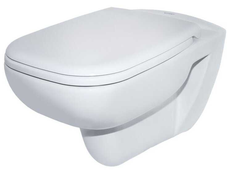 Чаша унитаза подвесная DURAVIT D-Code 257009 микролифт с горизонтальным выпуском фотография 11