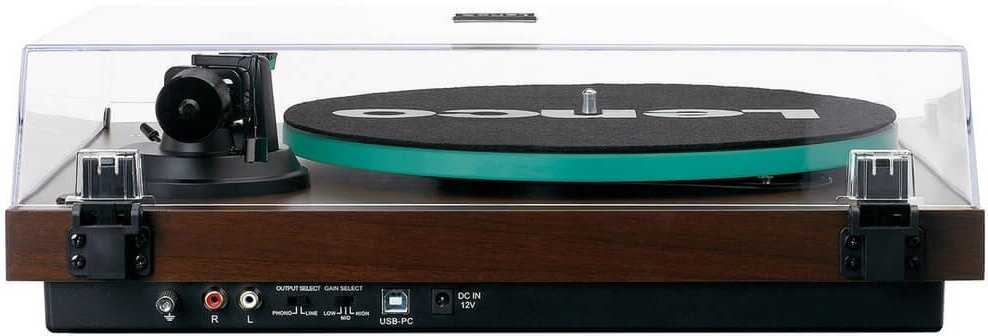 Виниловый проигрыватель Lenco LBT-225 с Bluetooth и стеклянным диском фотография 21