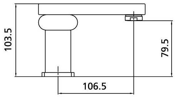 Смеситель для раковины (умывальника) OSGARD Smart 53016, рычажный фотография 2