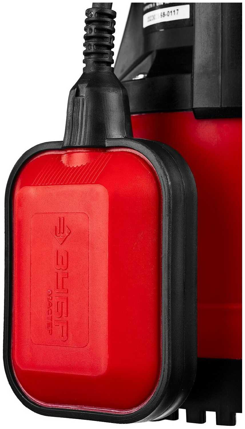 Дренажный насос для чистой воды ЗУБР НПЧ-М1-250 фотография 2