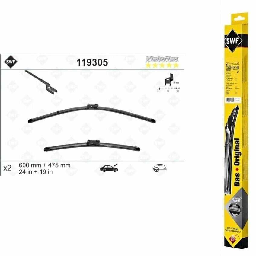 Щетка стеклоочистителя SWF Original Visioflex Set (119305) фотография 2