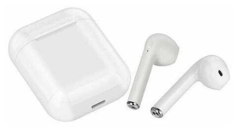 Беспроводные наушники TWS I12 / Bluetooth 5.0 для Андроиид и Эпл / Белые фотография 3