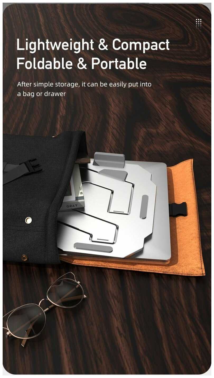 Подставка для ноутбука / планшета до 17 дюймов Awei Flexible Holder X37 фотография 7