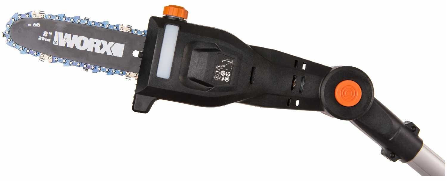 Цепная пила Аккумуляторная телескопическая WORX WG349E.9, 20В, 20 см, без АКБ и ЗУ фотография 4