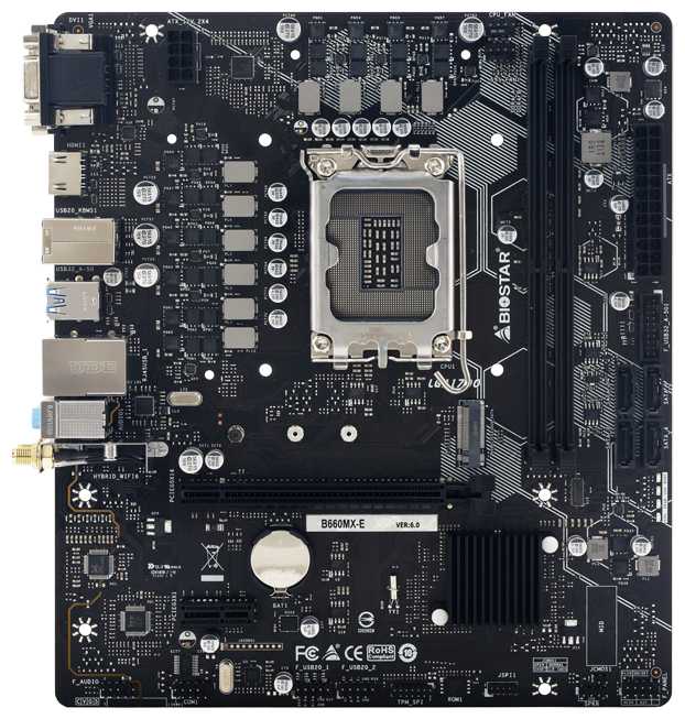 Материнская плата Biostar B660MX-E (Ver. 6.x)