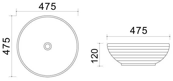 Azario XML4004-1-B20 Раковина ультратонкая 47,5 *47,5 *12 см фотография 1