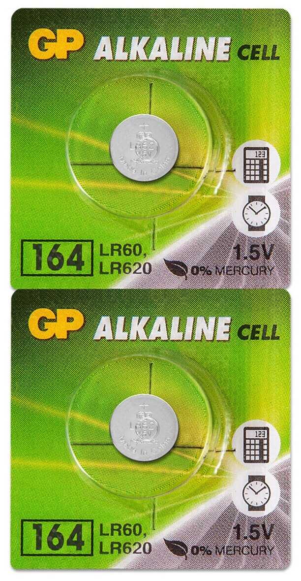 Батарейка LR60 (AG1, 364, 620, 621) 1.5V GP фотография 5