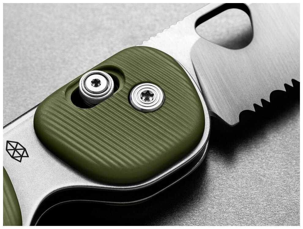 Нож The James Brand The Redstone, лезвие Sandvik 12C27, рукоять Polypropylene, OD Green, хаки фотография 3
