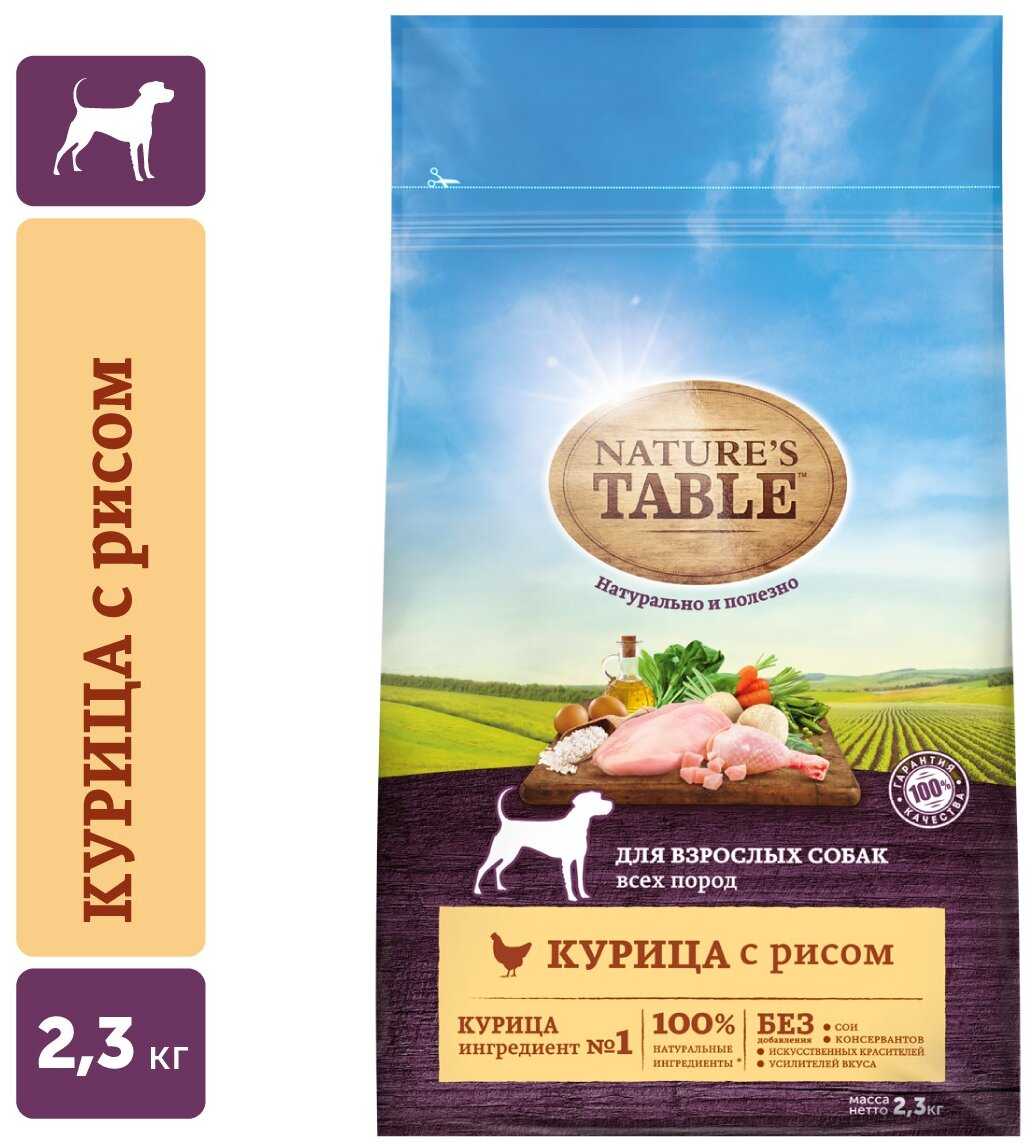 Корм для собак Nature's Table курица с рисом