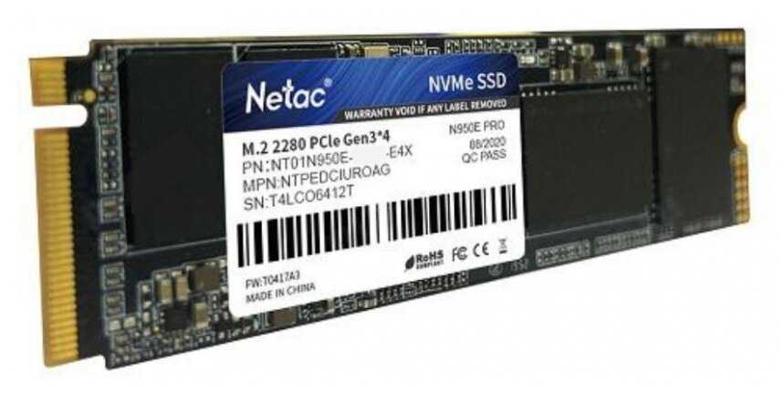 Твердотельный накопитель Netac M.2 NT01N950E (001T-E4X) фотография 1