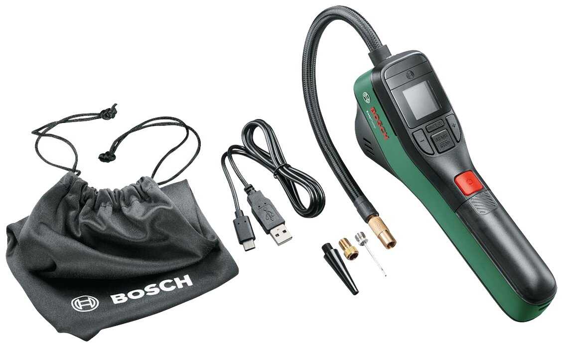 Ручной велонасос Bosch EasyPump, металл фотография 4