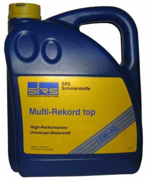 Минеральное моторное масло SRS Multi-Rekord top 15W40