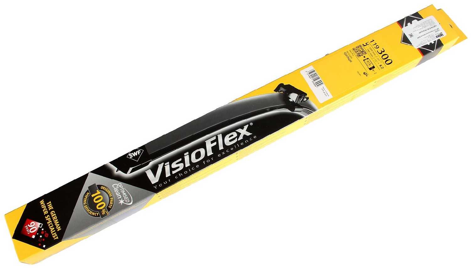 Щетка стеклоочистителя бескаркасная SWF Original Visioflex Set 119300, 2 шт. фотография 10