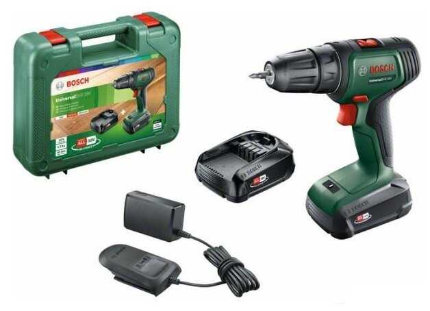 Аккумуляторная дрель-шуруповерт BOSCH UniversalDrill 06039D4002 фотография 1