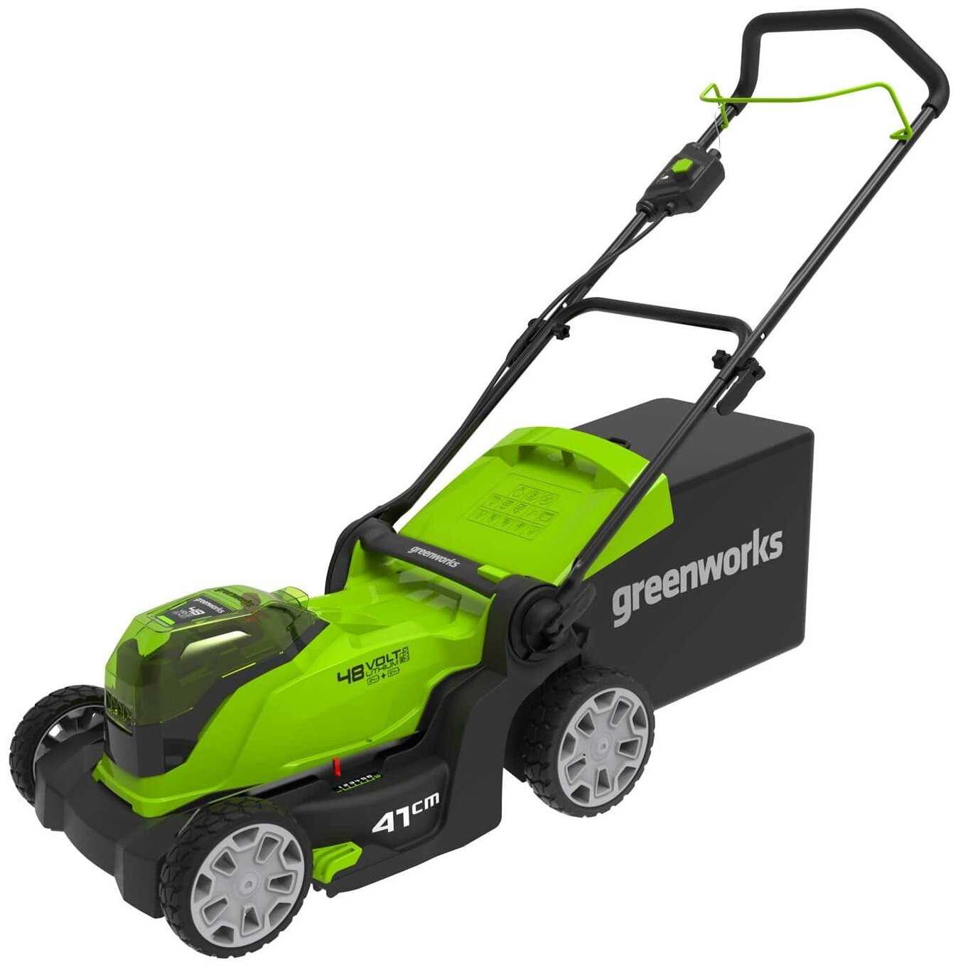 Аккумуляторная газонокосилка Greenworks G24X2LM41 (2512607) фотография 12