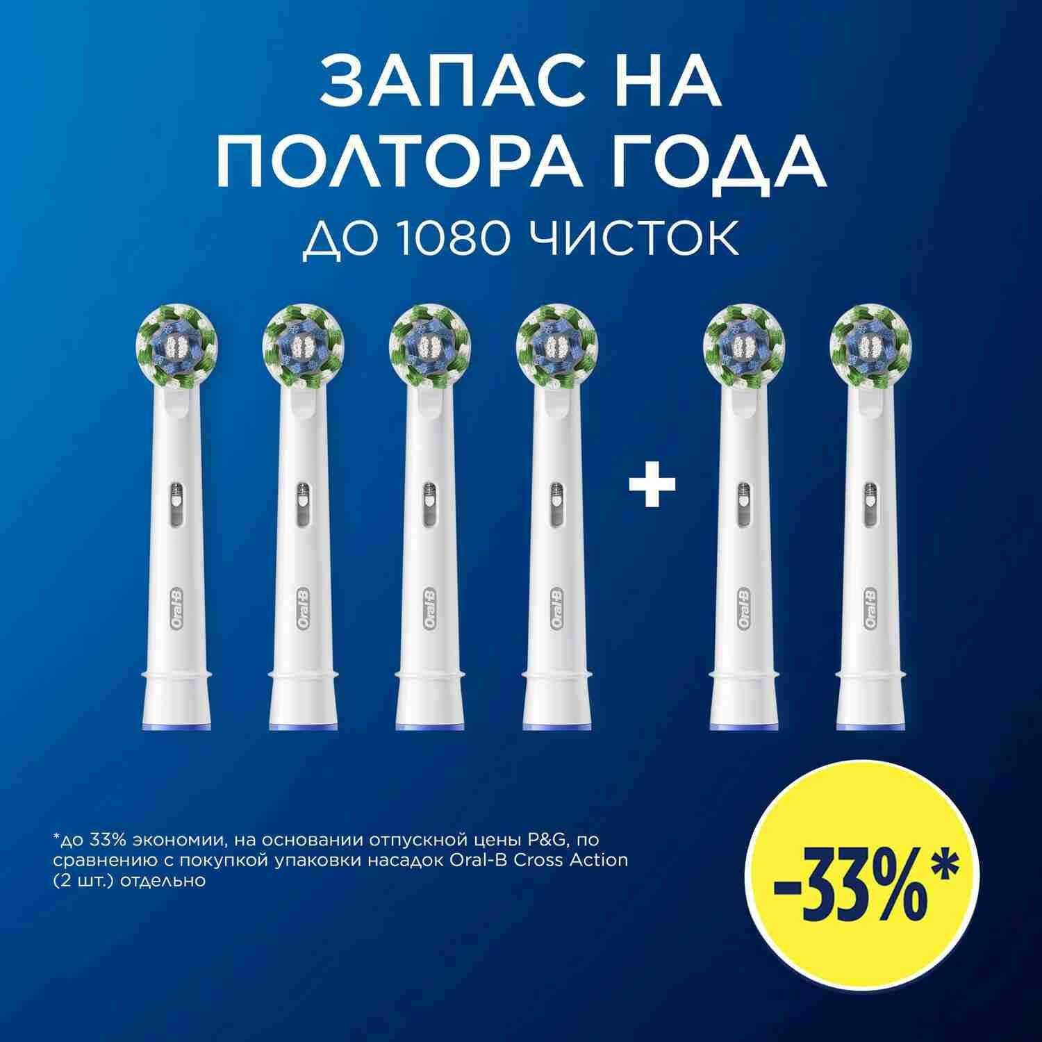 Насадки для электрической зубной щетки Oral-B Pro Cross Action (6 шт.) фотография 31