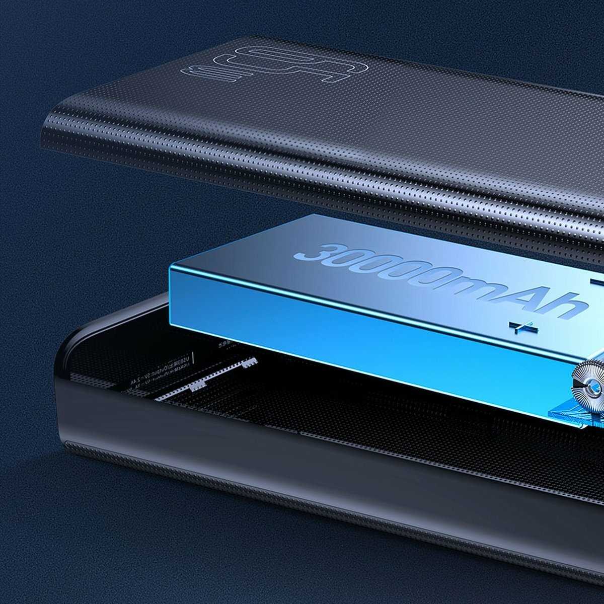 Внешний аккумулятор BASEUS Amblight Digital Display Quick Charger (30000mAh 65W) фотография 11