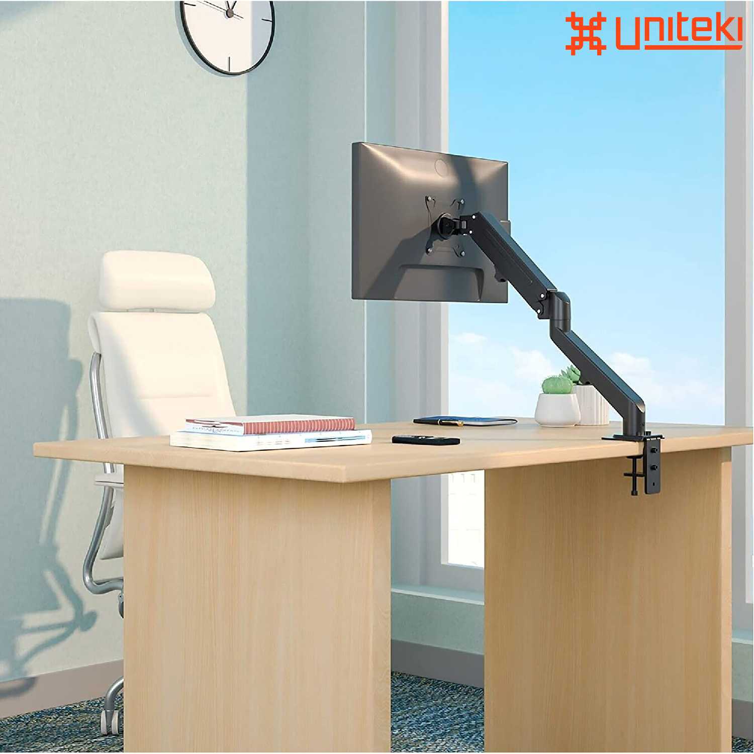 Кронштейн для монитора UniTeki Кронштейн для монитора наклонно-поворотный газлифт (FMGT81) фотография 9