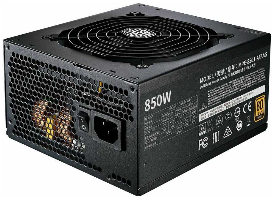 Блок питания Cooler Master MWE Gold 850 V2 Full Modular 850W (MPE-8501-AFAAG) фотография 8
