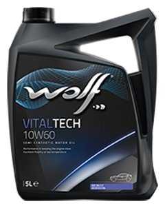 Полусинтетическое моторное масло Wolf Vitaltech 10W60 фотография 1