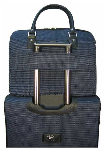 Набор: чемодан + сумочка Borgo Antico. 6088 dark blue 21/14