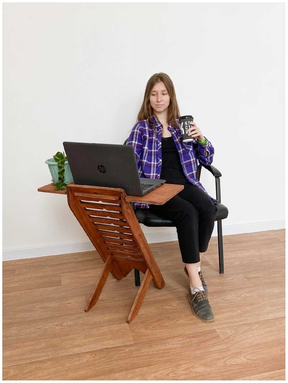 Подставка для ноутбука UP DESK с регулировкой по высоте для работы стоя фотография 16