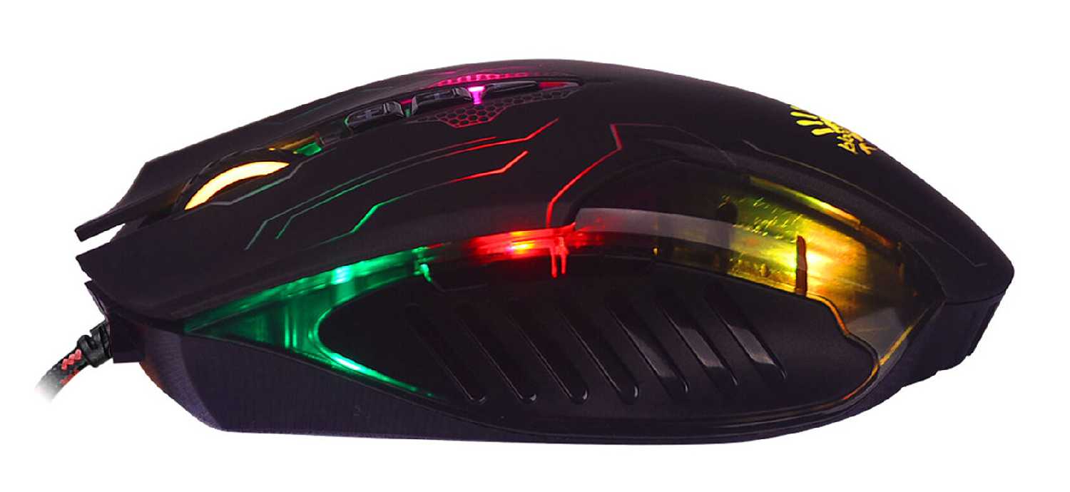 Мышь A4TECH Bloody Q51, игровая, оптическая, проводная, USB, черный и рисунок фотография 6