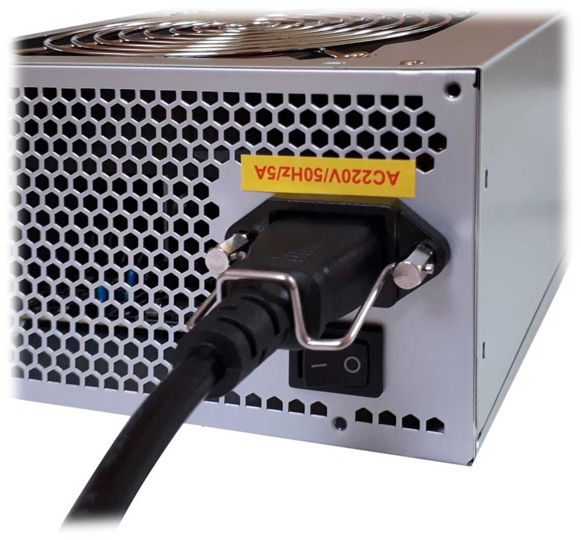 Блок питания ExeGate UNS450 450W + кабель 220V с защитой от выдергивания фотография 3