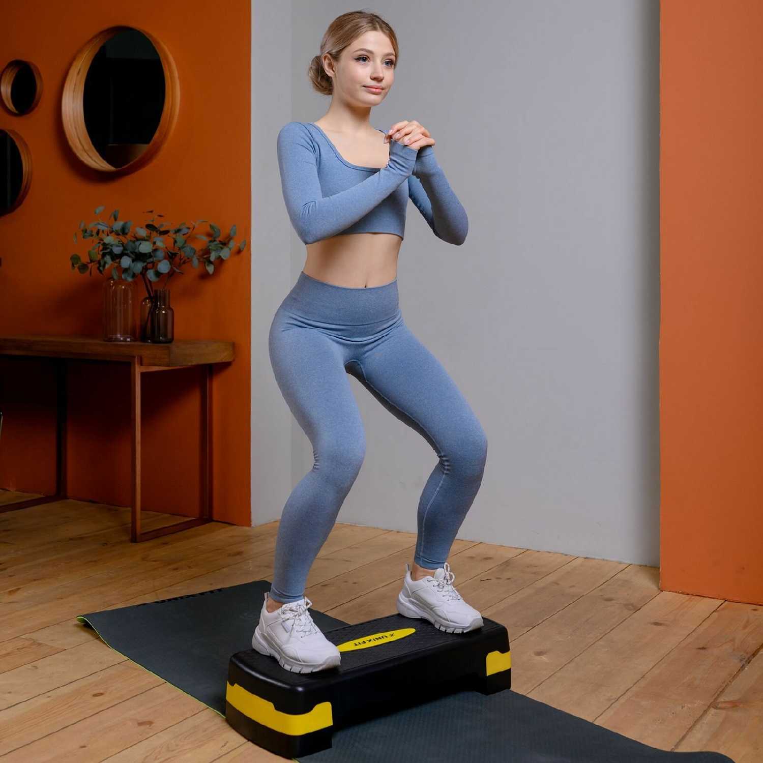 Степ-платформа UNIX Fit (3 уровня, 80 см) фотография 32