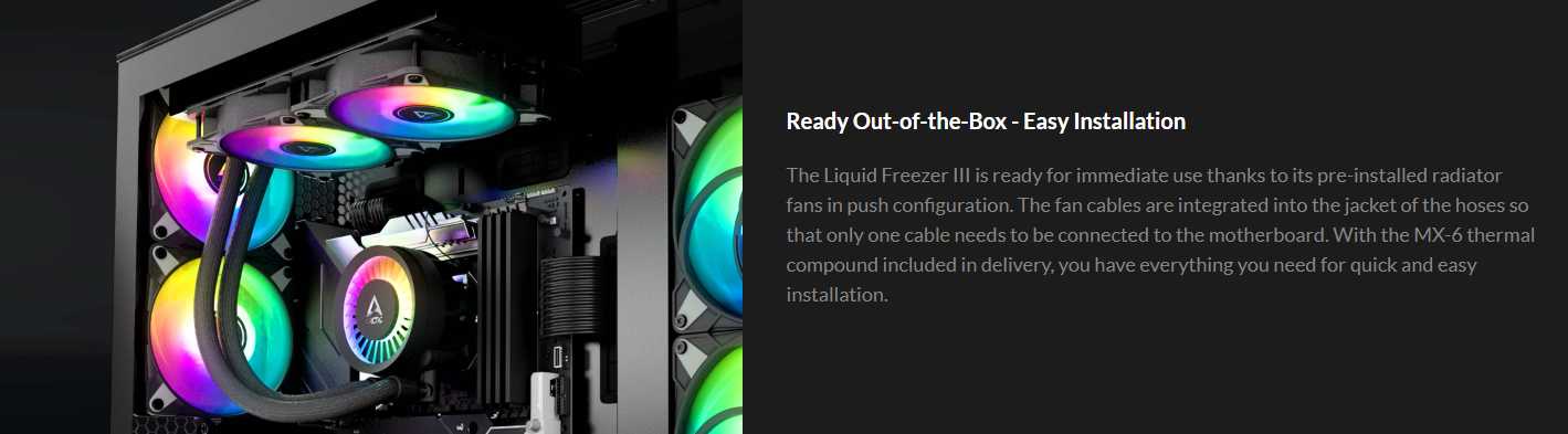Система водяного охлаждения Arctic Liquid Freezer III 240 A-RGB фотография 16