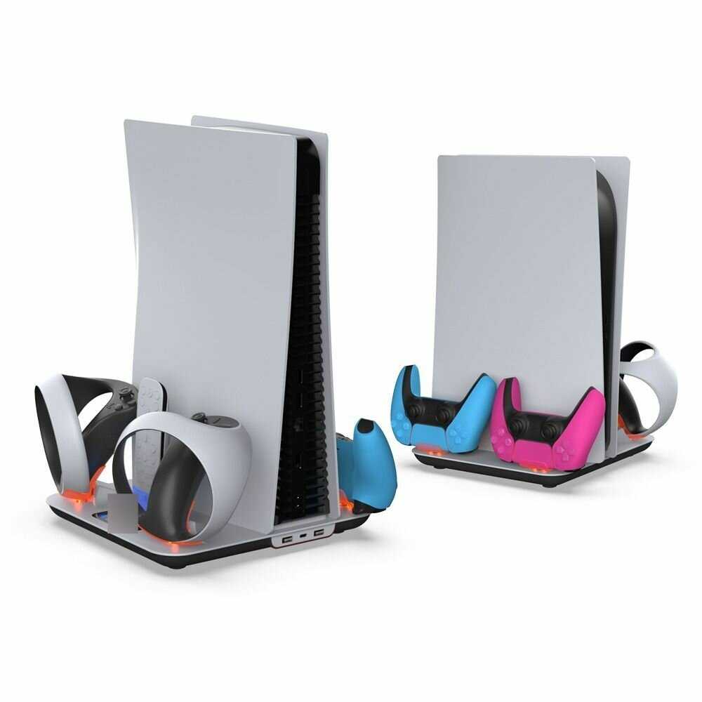 Док-станция DOBE TP5-3550 [PS5/PS5 Slim, зарядка для геймпадов и VR2 Sense] фотография 4