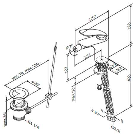Смеситель для биде AM.PM Sensation F3083164, рычажный фотография 1