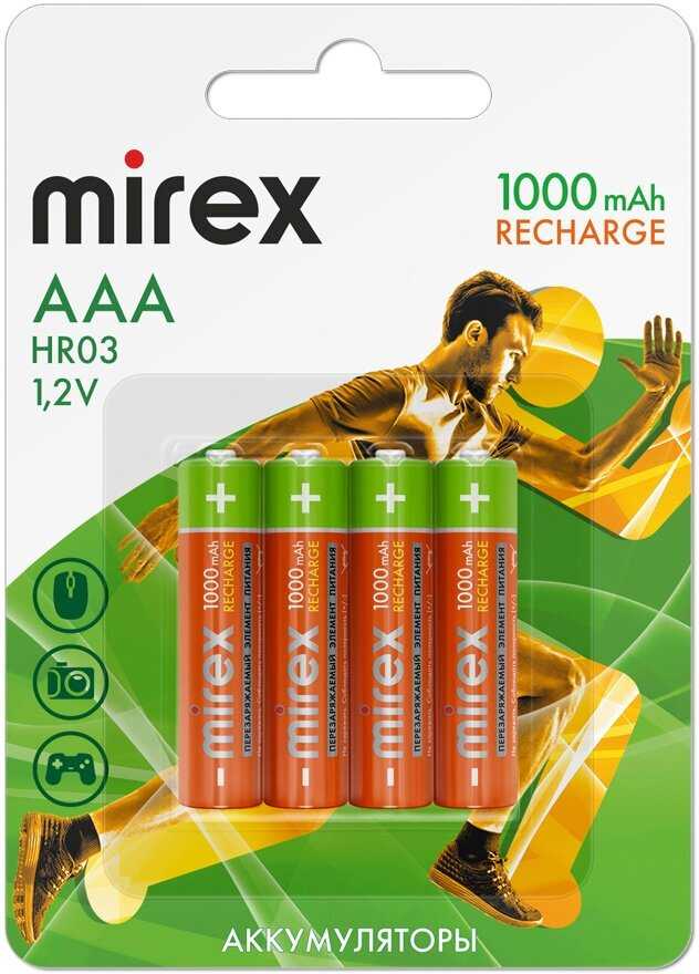 Аккумулятор Mirex Rechargeable AAA (1000 мА·ч) фотография 2