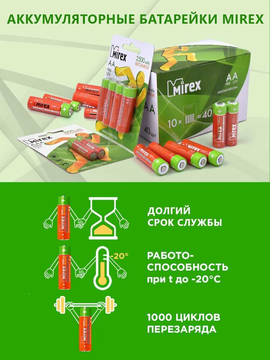 Аккумулятор Mirex Rechargeable AAA (1000 мА·ч) фотография 3