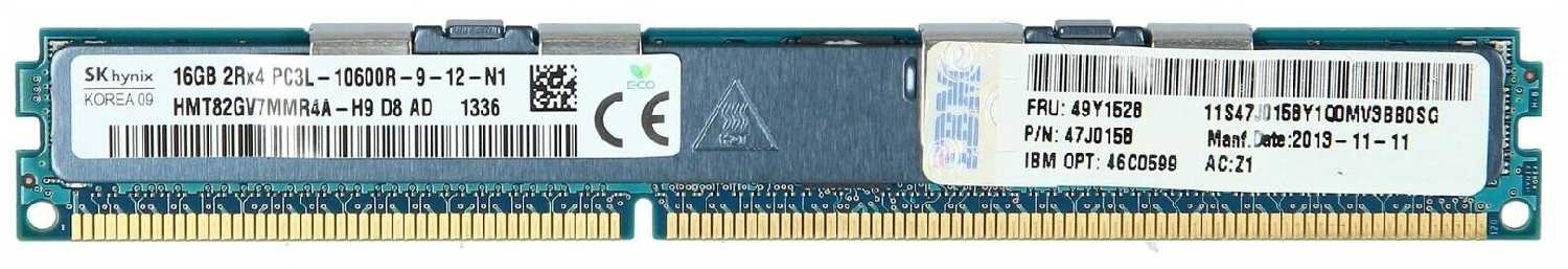 Оперативная память Hynix 16 ГБ DDR3L 1333 МГц DIMM CL9 HMT82GV7MMR4A-H9