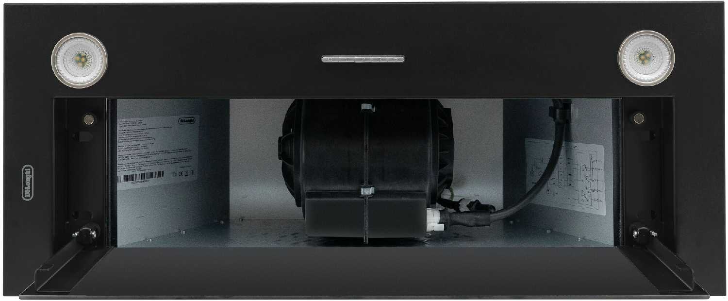 Кухонная вытяжка DeLonghi COSETTA 710 BB, полностью встраиваемая, 70 см, 3 скорости, 1200 м3/ч, сенсорное управление фотография 9