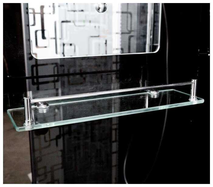 Душевая кабина Deto 1510 с гидромассажем и электрикой низкий поддон 100см*100см фотография 11