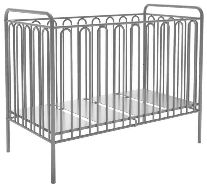 Кроватка Polini Vintage 150 металлическая, черный