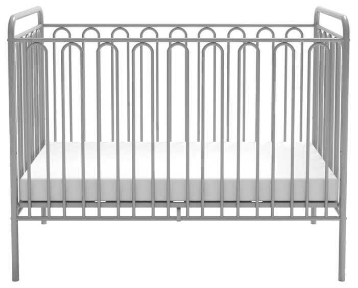 Кроватка Polini Vintage 150 металлическая, черный фотография 1